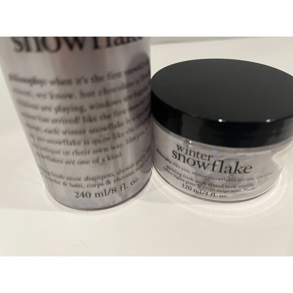 PHILOSOPHY Winter Snowflake Shampoo Shower Gel Bubble Bath Body Soufflé Gift Set - Picture 4 of 5